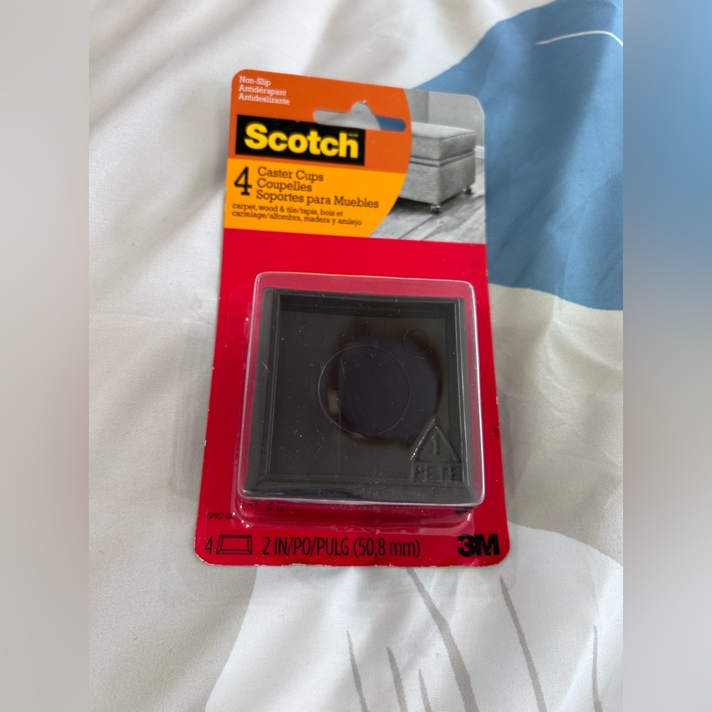 SCOTCH • Caster Cups • Brown • 2 in